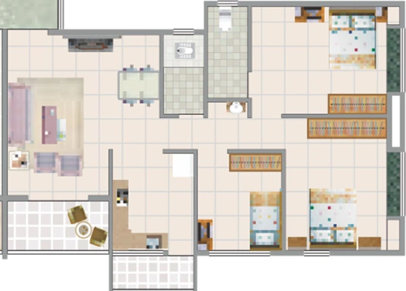 2.5 BHK Flat in Shree Moraya Park in Nashik Road, Nashik - Image 813745