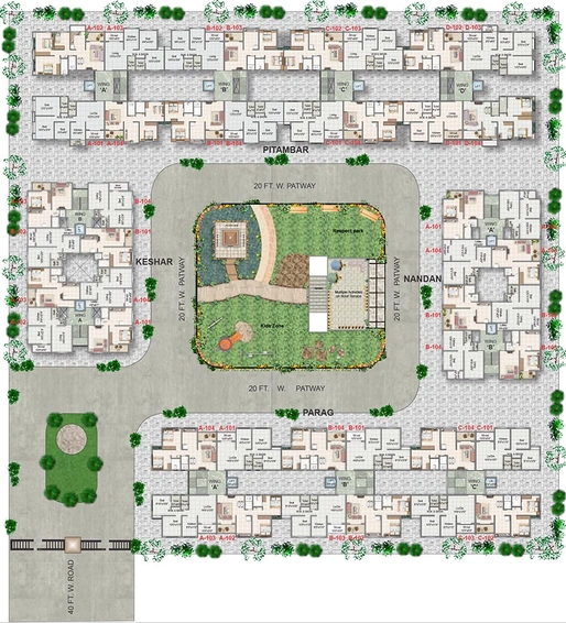 Master Plan of Shree Moraya Park in Nashik Road, Nashik - Image 161107