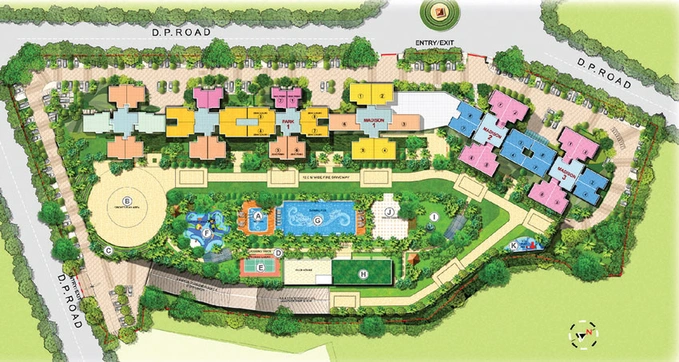 Master Plan of Risland The Icon in Dhokali, Thane - Image 121797
