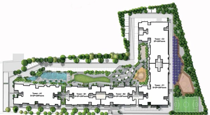 Master Plan of Kohinoor Famville in Hinjewadi, Pune - Image 105552