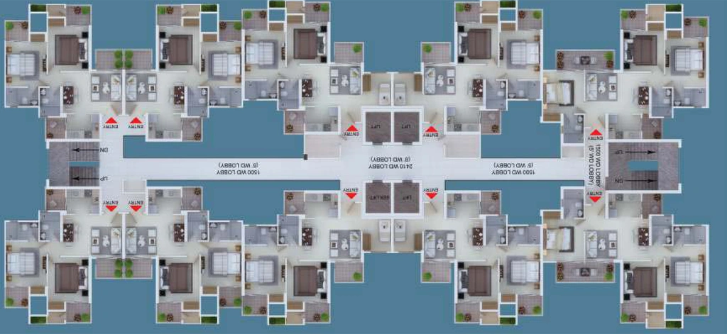Floor Plan of Ajnara Sports City in Greater Noida West, Greater Noida - Image 173643
