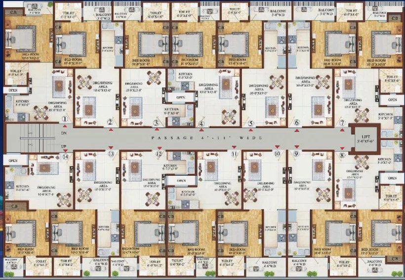 Floor Plan of Laurel Provinces 2 in Noida Extension, Noida - Image 173668