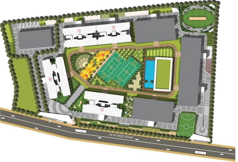 Master Plan of Montreal - Pride World City in Charholi, Pune - Image 105679