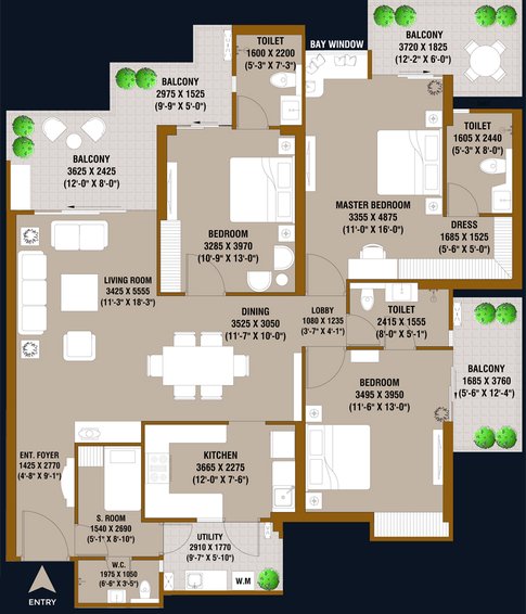 3 BHK Flat in SKA Destiny One in Zeta, Greater Noida - Image 817721