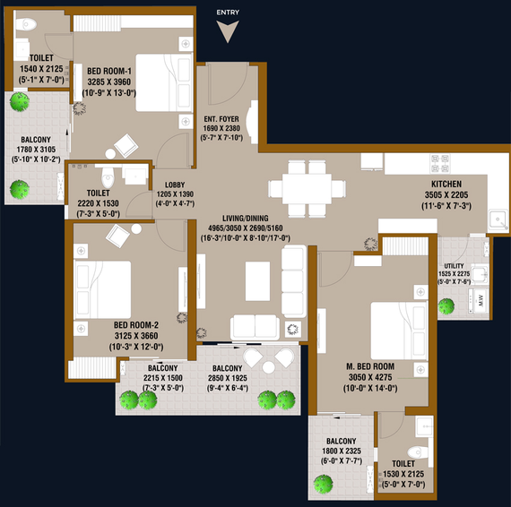 3 BHK Flat in SKA Destiny One in Zeta, Greater Noida - Image 817719