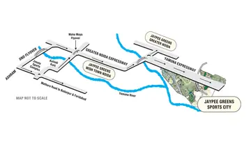 Location of Jaypee Sports City The Kove - Image 188306