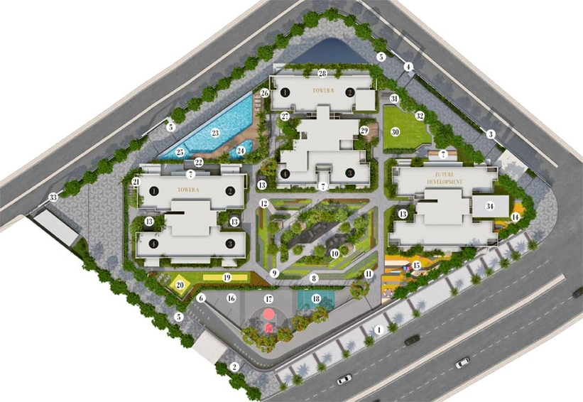 Master Plan of Kolte 24K Manor in Pimple Nilakh, Pune - Image 105746