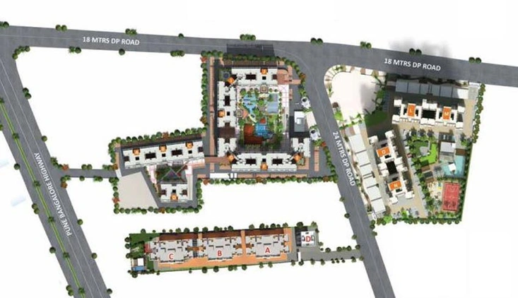 Master Plan of Pristine Prolife 3 in Wakad, Pune - Image 105786