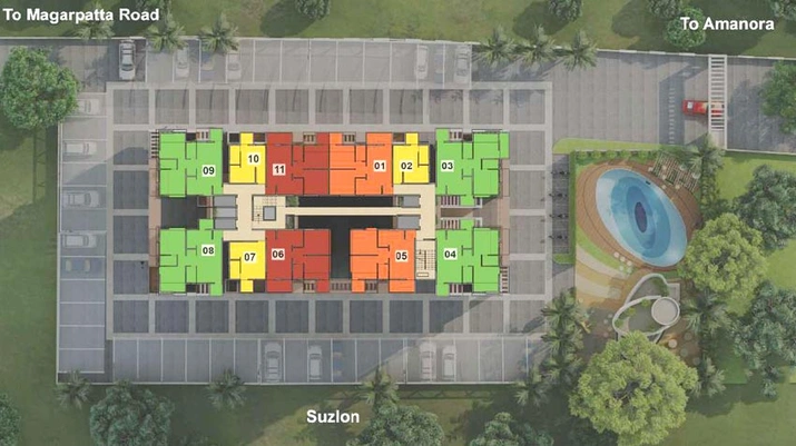 Master Plan of Prithvi Proximus in Magarpatta, Pune - Image 105798