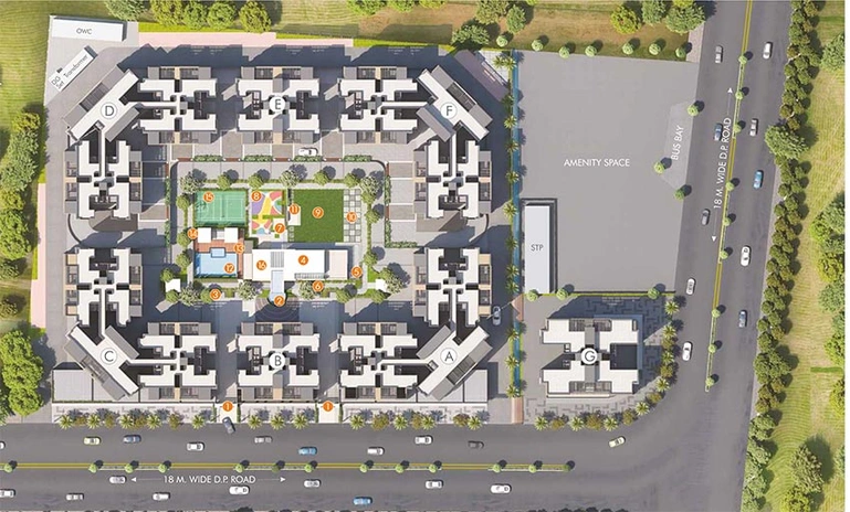 Master Plan of Gini Belvista in Dhanori, Pune - Image 196441
