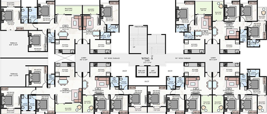 Floor Plan of Shreeram Shivalay East in Lohegaon, Pune - Image 200026