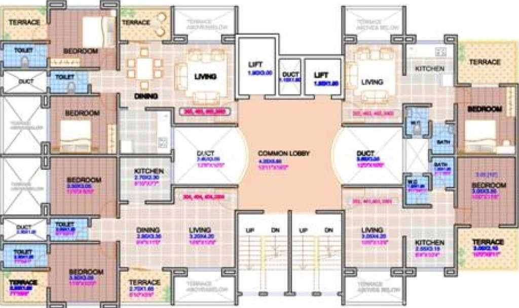 Floor Plan of Shroff Signature Heights in Wakad, Pune - Image 182587