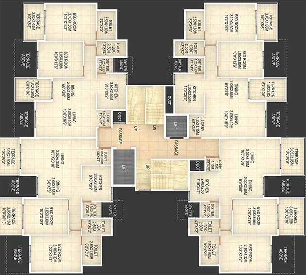 Floor Plan of Aditya Comfort Zone in Balewadi, Pune - Image 183712
