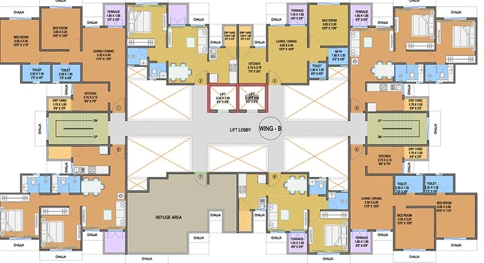 Floor Plan of Lushlife Impero in Handewadi, Pune - Image 183954
