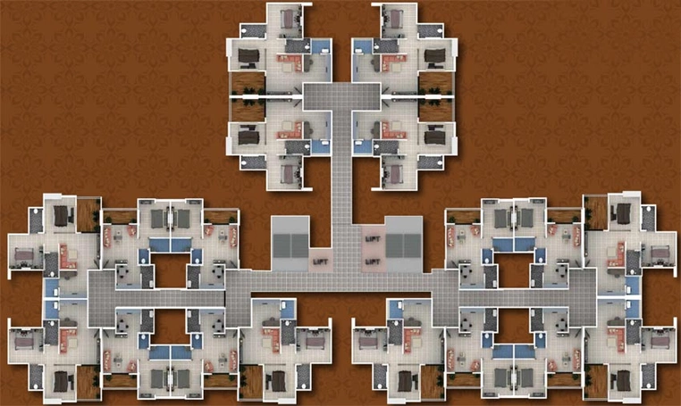Floor Plan of Kate Mozze Eastern Royale in Lohegaon, Pune - Image 106133