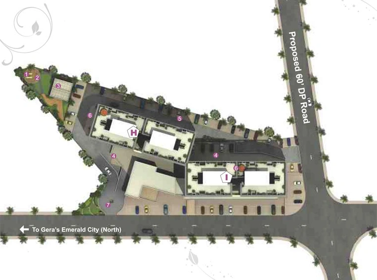 Master Plan of Gera Park View 1 in Kharadi, Pune - Image 105891
