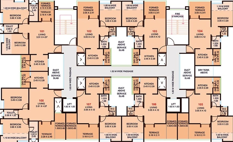 Floor Plan of Venkatesh Navita in Ambegaon, Pune - Image 181884