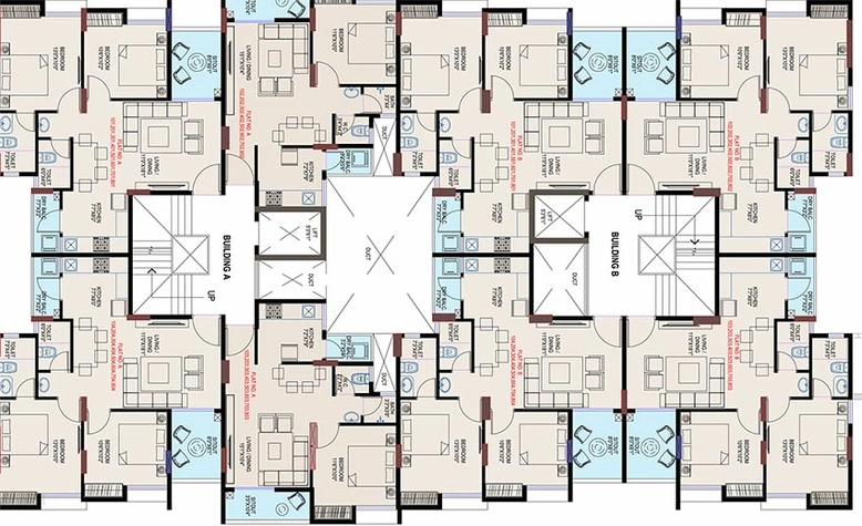 Floor Plan of Kiran Shubharambh in Baner, Pune - Image 183534