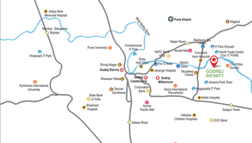 Location of Godrej Infinity - Image 106152