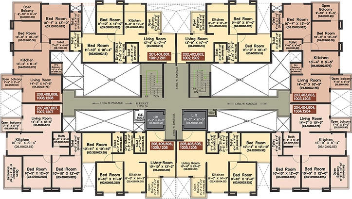Floor Plan of Shanti Sentosa Serene in Tathawade, Pune - Image 163537