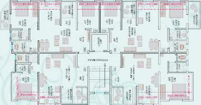 Floor Plan of Margashirsha Aditya Crest in Rahatani, Pune - Image 163210
