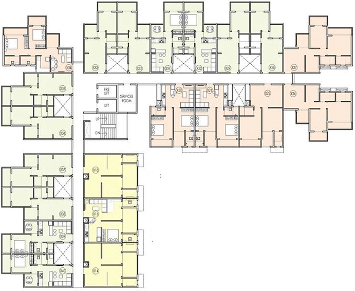 Floor Plan of Xrbia Millenium Park in Kondhwa, Pune - Image 163591