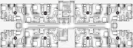Floor Plan of Goel Ganga Millennia in Undri, Pune - Image 163477