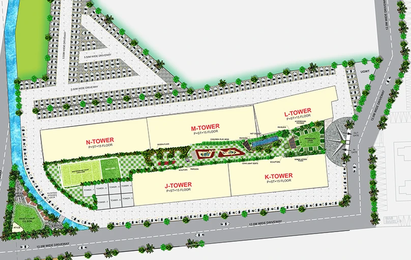 Master Plan of Goel Ganga Millennia in Undri, Pune - Image 163476