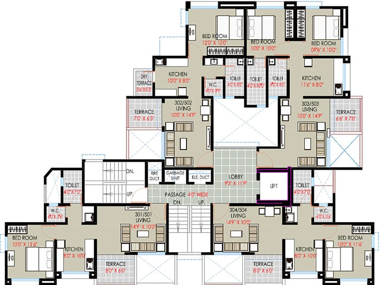 Floor Plan of Wakadkar Ariana Imperial in Wakad, Pune - Image 162834