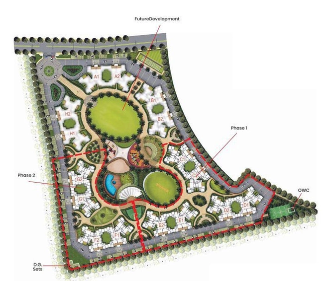 Master Plan of Kingsbury - Pride World City in Charholi, Pune - Image 106194