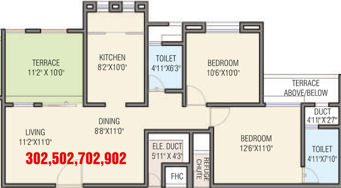 2 BHK Flat in Space Shivom Regency in Baner, Pune - Image 814213