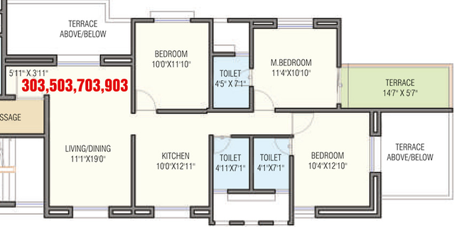 3 BHK Flat in Space Shivom Regency in Baner, Pune - Image 814215