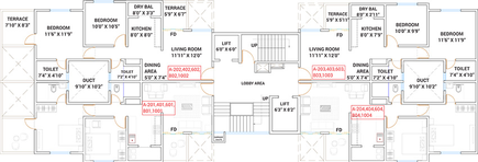 Floor Plan of Rathi Nova Residency in Tathawade, Pune - Image 162586