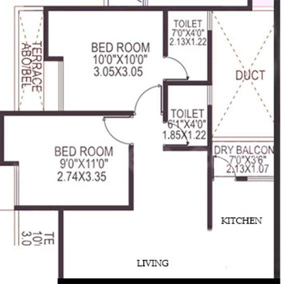 2 BHK Flat in Yogin Belva in Lohegaon, Pune - Image 814254