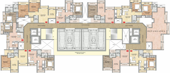 Floor Plan of Nakshatra Metro Majestic in Thane West, Thane - Image 21345