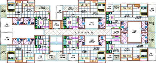 Floor Plan of Intella Vardhaman Gold in Talegaon Dabhade, Pune - Image 162486