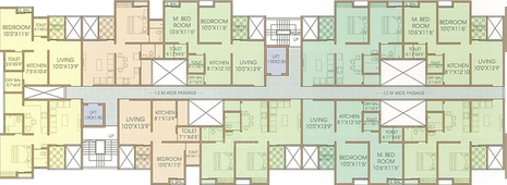 Floor Plan of SR Om Paradise in Sus, Pune - Image 162699