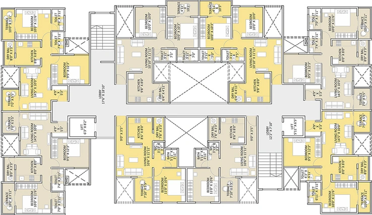Floor Plan of Shubharambh 21 in Ravet, Pune - Image 162690