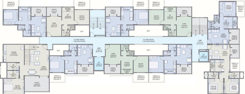 Floor Plan of SBM Aviva in Hinjewadi, Pune - Image 106225