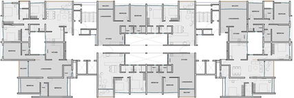 Floor Plan of Kumar Parth Towers in Baner, Pune - Image 106250