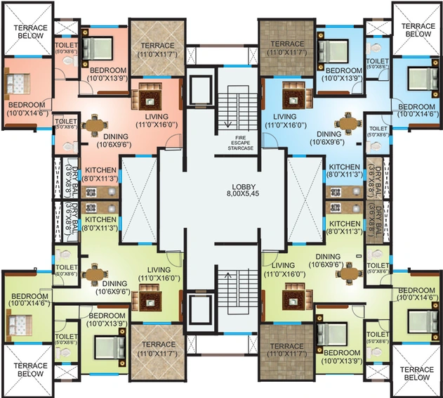 Floor Plan of Atur Valley Vista in Pisoli, Pune - Image 162026