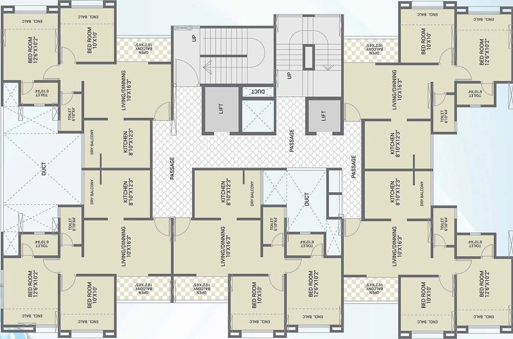 Floor Plan of RCDC Aura Ravet in Pimpri Chinchwad, Pune - Image 161469
