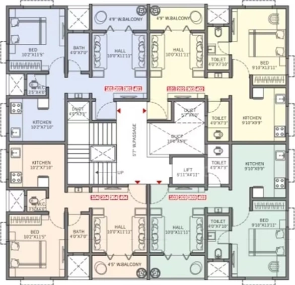 Floor Plan of Benkar Anuganga Classic in Dhayari, Pune - Image 161488
