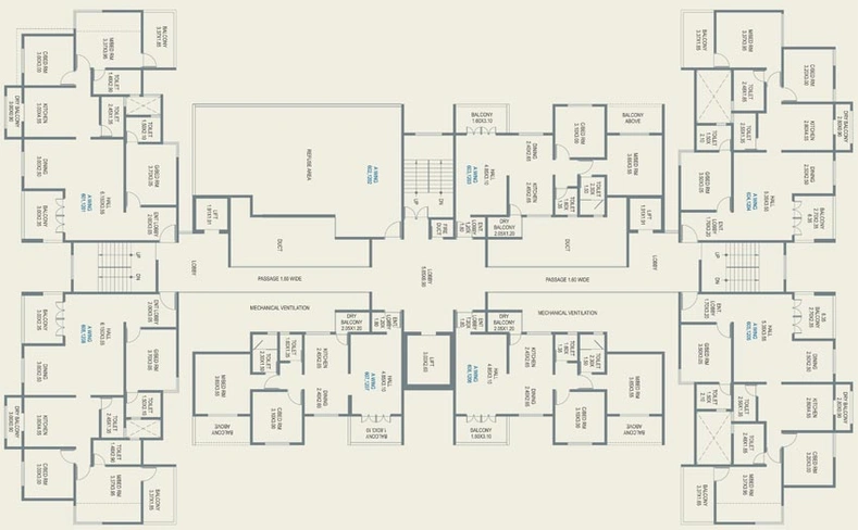 Floor Plan of LS Laxmi Empire in Ravet, Pune - Image 106067