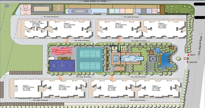 Master Plan of Kohinoor Uptown Avenue in Punawale, Pune - Image 162059