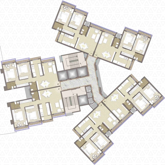Floor Plan of Sonam Indradhanush in Mira Road East, Thane - Image 21386