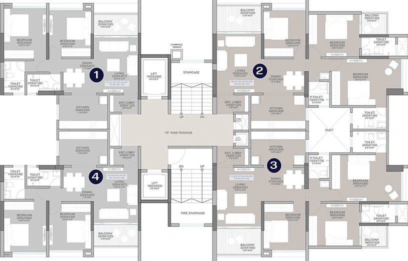 Floor Plan of Gurudatta Rudraksh Vantage in Pimpri Chinchwad, Pune - Image 161323