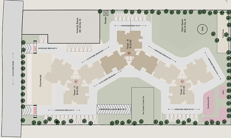 Master Plan of Saheel Itrend Palacio in Pimpri Chinchwad, Pune - Image 161359