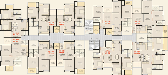 Floor Plan of Shubh Serenity in Warje, Pune - Image 161393