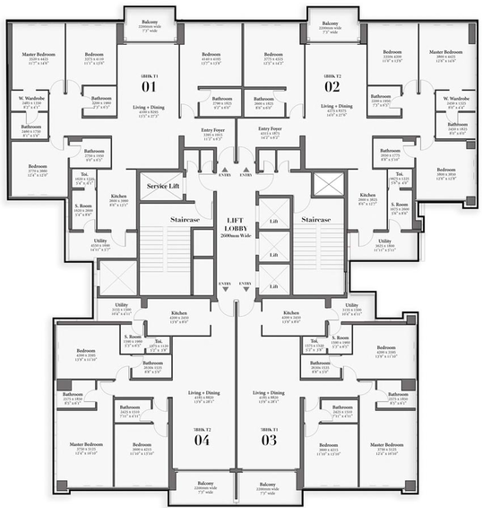 Floor Plan of Tribeca Yoo One in NIBM, Pune - Image 106327